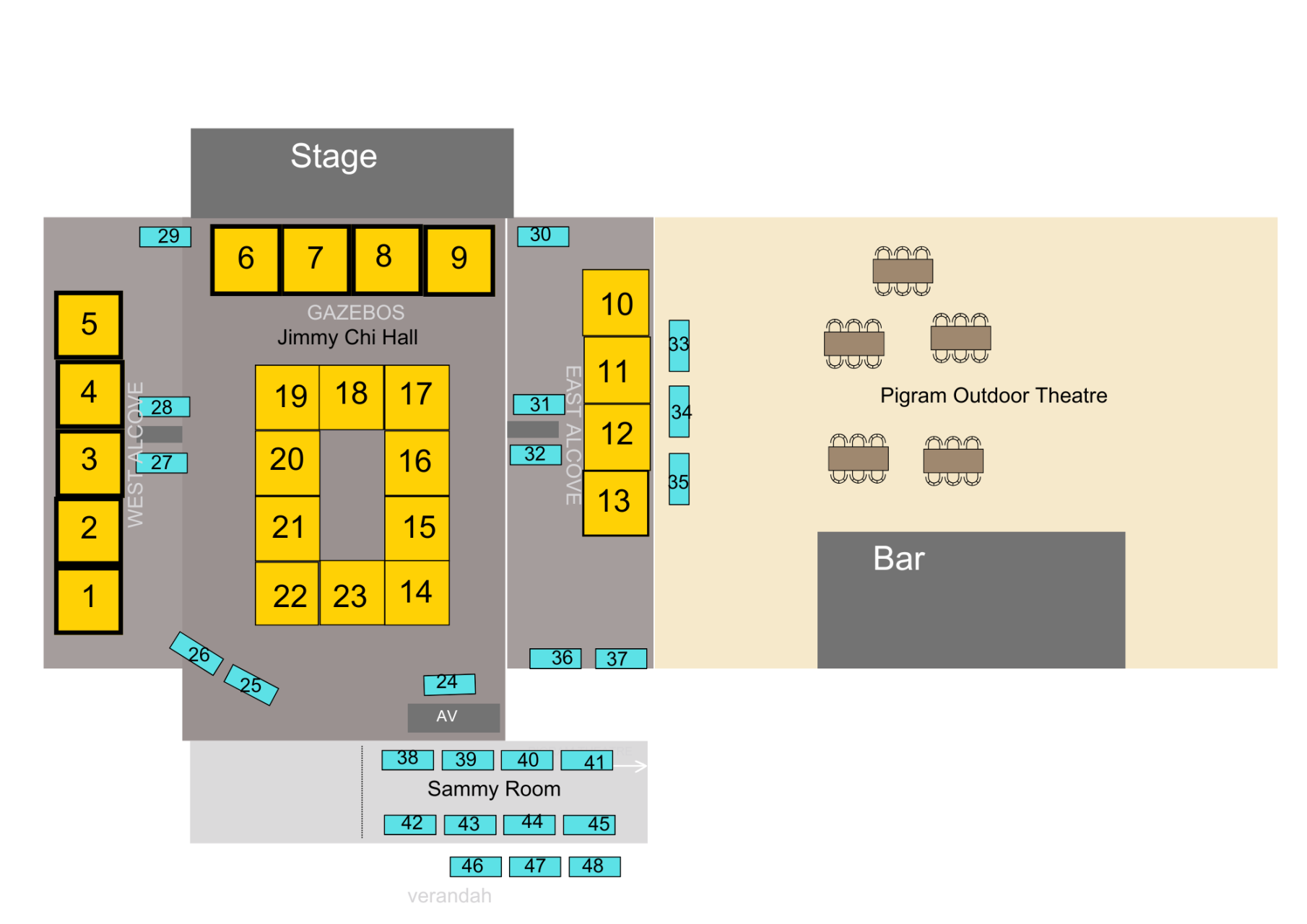 Sip & Shop floorplan